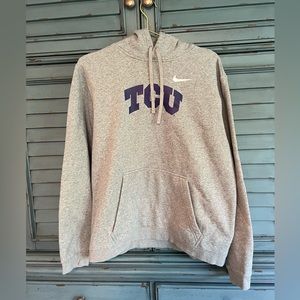 Nike TCU Heather Gray Hoodie